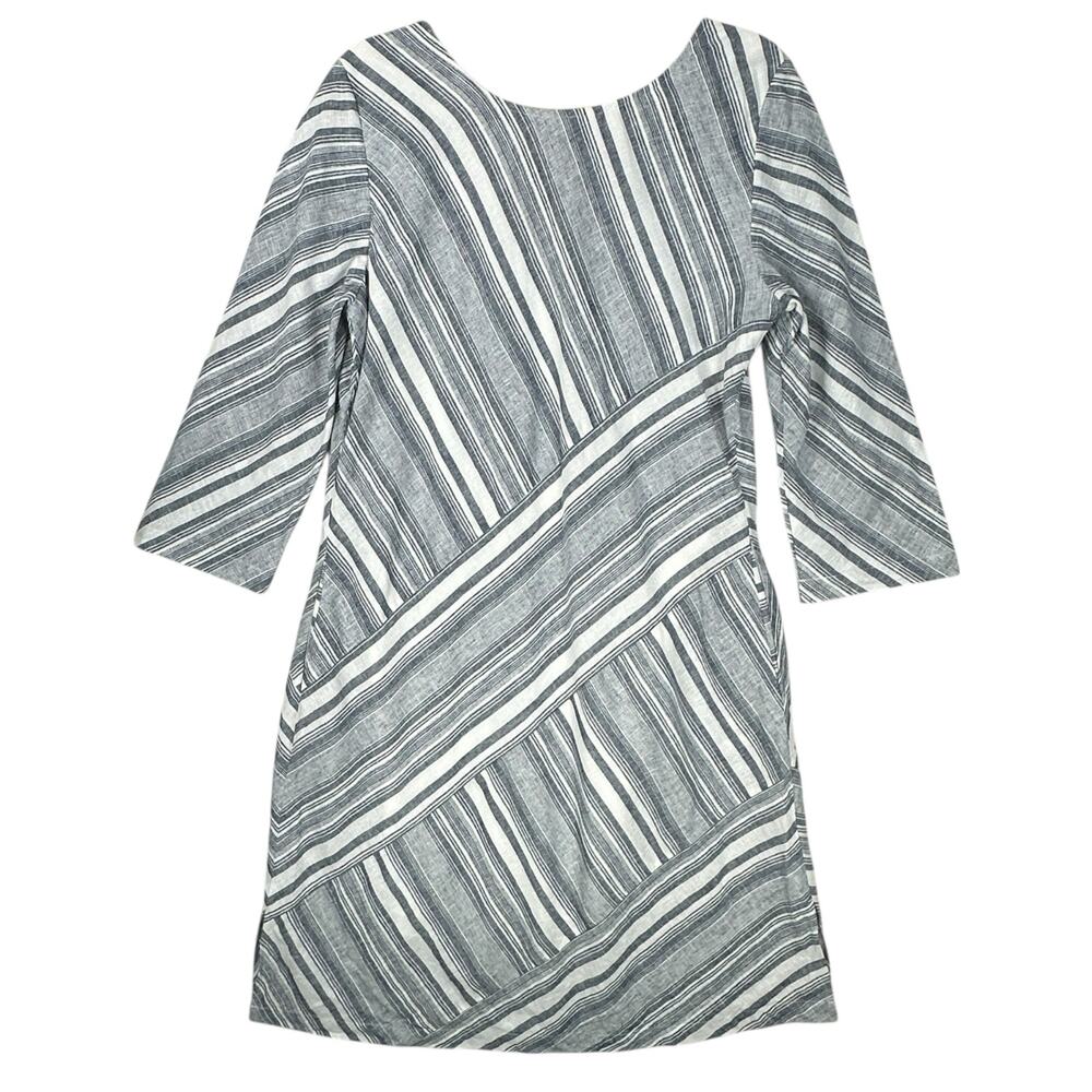Soft Surroundings Sonya Shift Dress Size Medium Linen Coastal Office Capsule - Picture 8 of 11